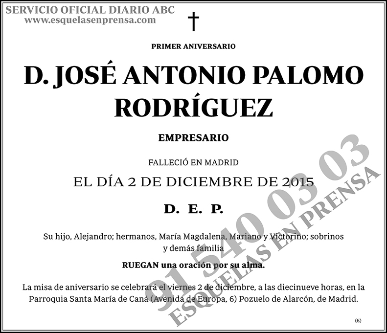 José Antonio Palomo Rodríguez